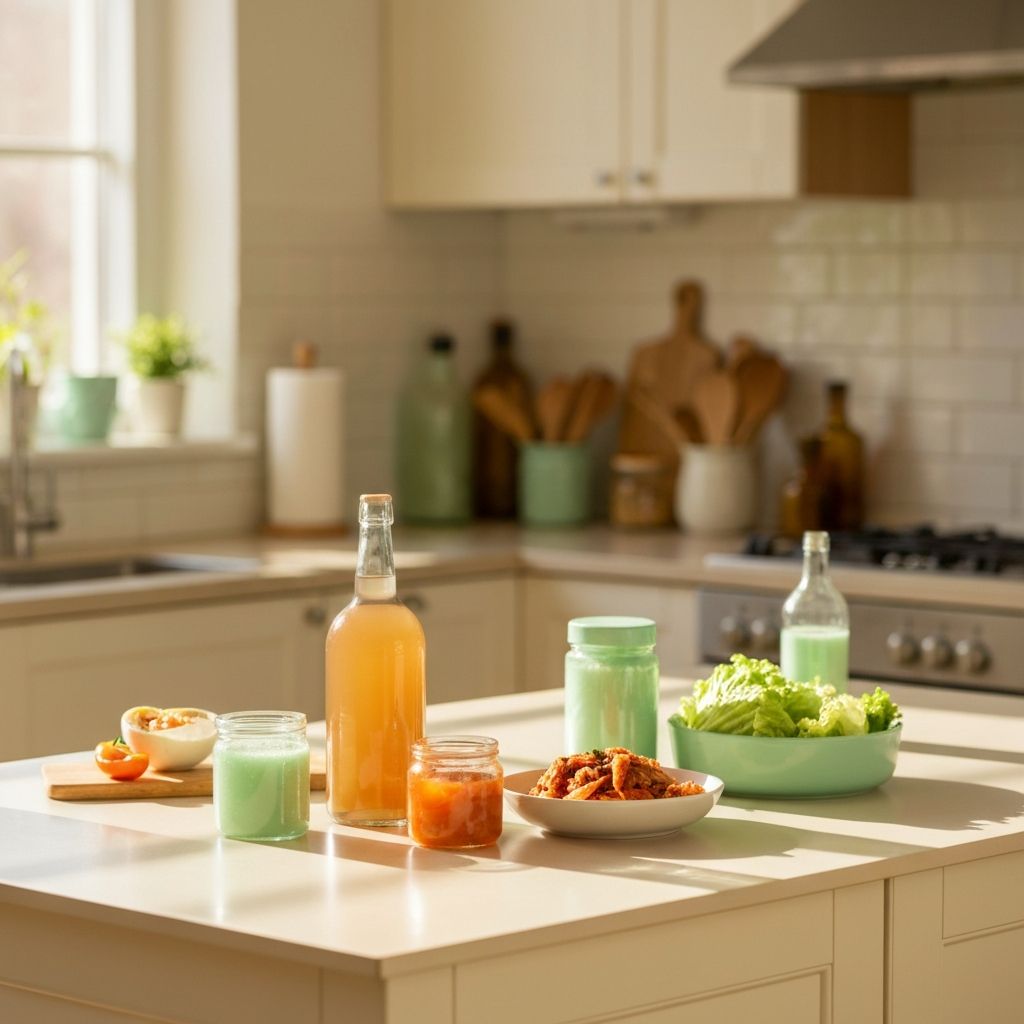 Jasna kuchnia z fermentowanymi produktami